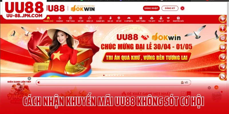Bật mí cách nhận khuyến mãi UU88 không sót cơ hội nào?