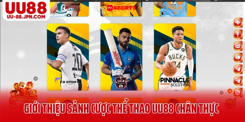 Giới thiệu sảnh cược thể thao UU88 chân thực, sống động